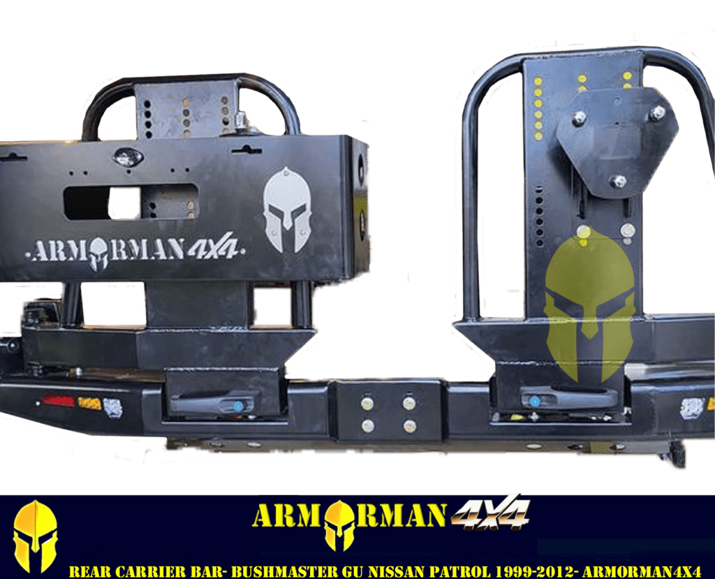 Bushmaster Rear Carrier Bar for GU Nissan Patrol Armorman 4x4