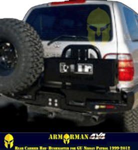 Bushmaster Rear Carrier Bar For Gu Nissan Patrol: Armorman 4x4