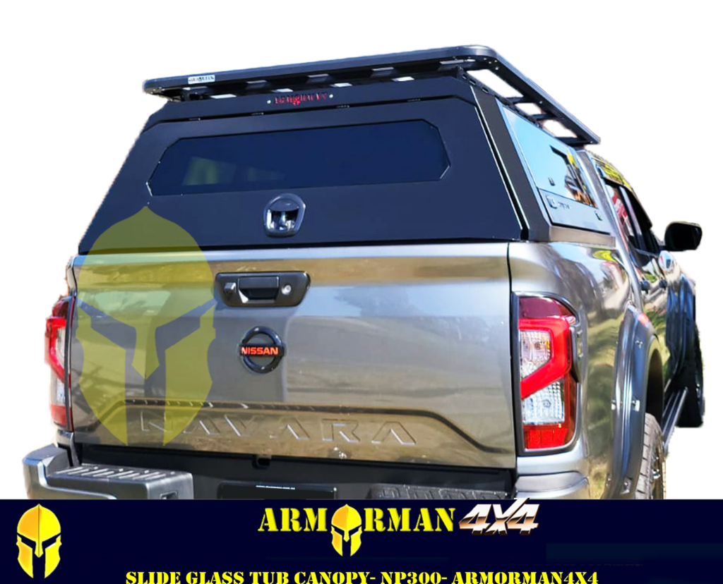 Side glass tub canopy for Np300 - ARMORMAN4X4 - Armorman 4x4