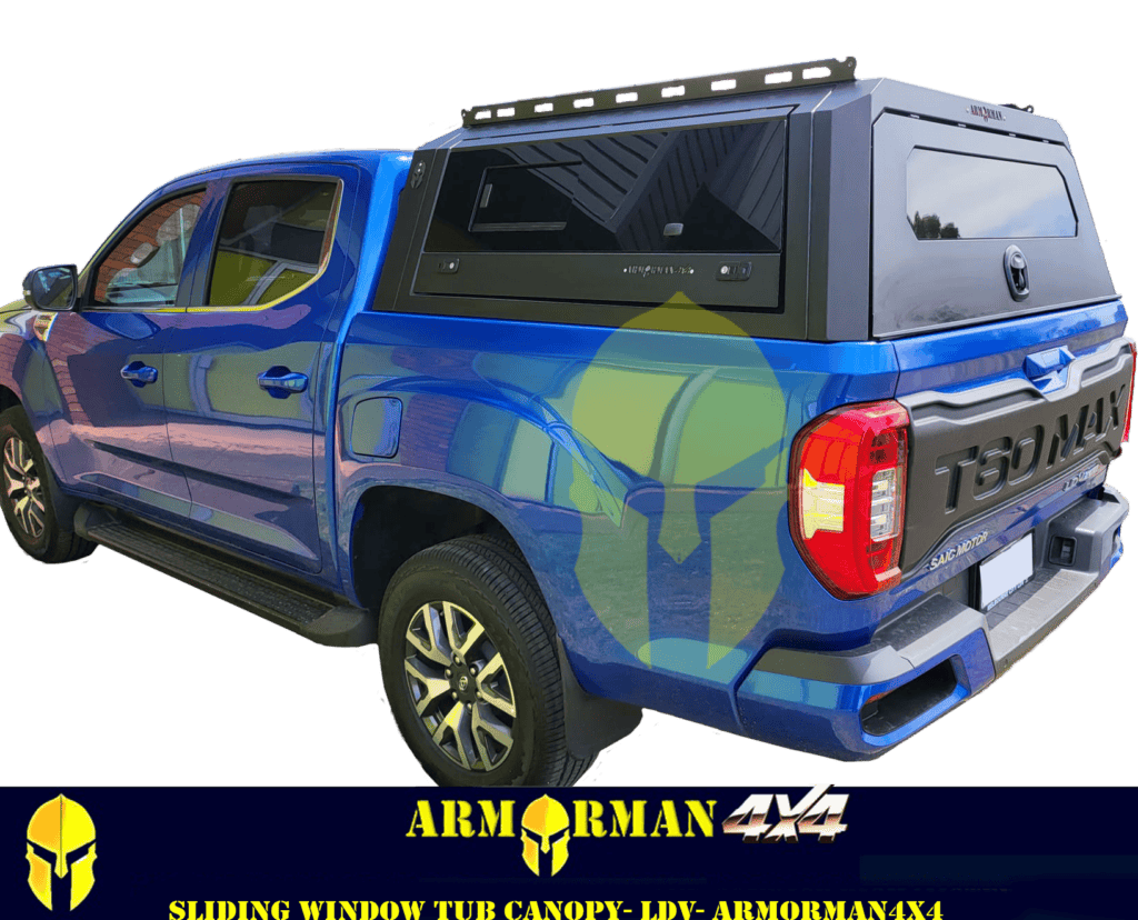 SLIDE SIDE GLASS TUB CANOPY Archives - Armorman 4x4