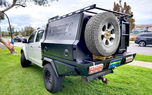 Bushranger combo aluminium tray 1500 canopy dmax - ARMORMAN4X4