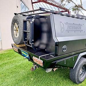 Bushranger combo aluminium tray 1500 canopy dmax - ARMORMAN4X4