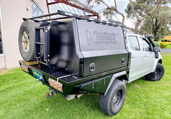 Bushranger combo aluminium tray 1500 canopy dmax - ARMORMAN4X4