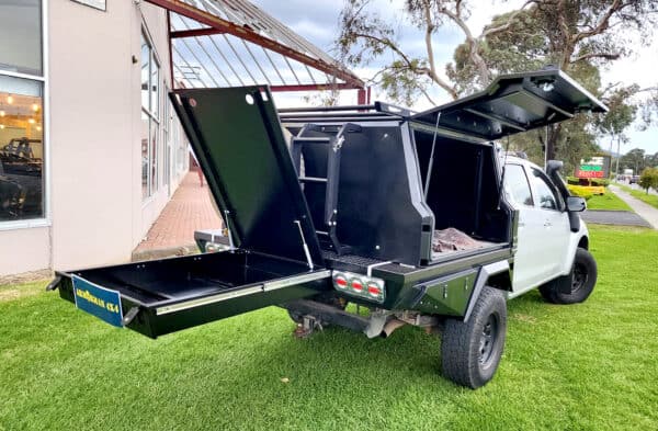 Bushranger combo aluminium tray 1500 canopy dmax - ARMORMAN4X4