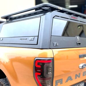 Solid side glass tub canopy for Ranger