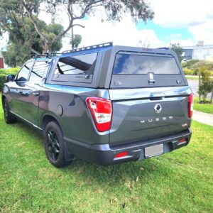 Solid side glass tub canopy for MUSSO Long Wheelbase - ARMORMAN4X4