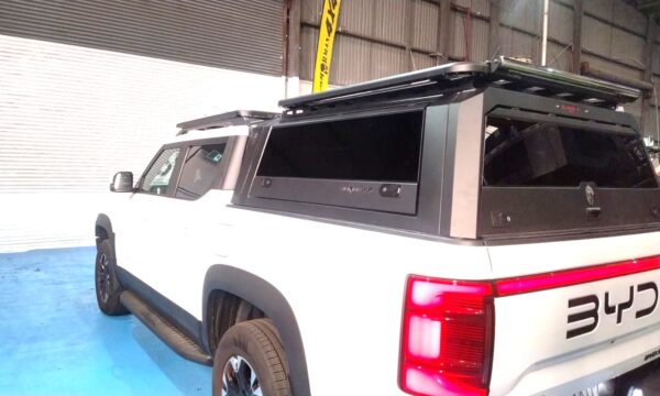 SOLID SIDE GLASS Tub Canopy for BYD SHARK - ARMORMAN4X4