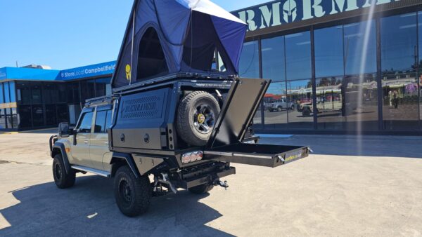 Bushranger Tray Canopy setup - Steel tray+1500 canopy for LC 79 - ARMORMAN4X4 - Image 2