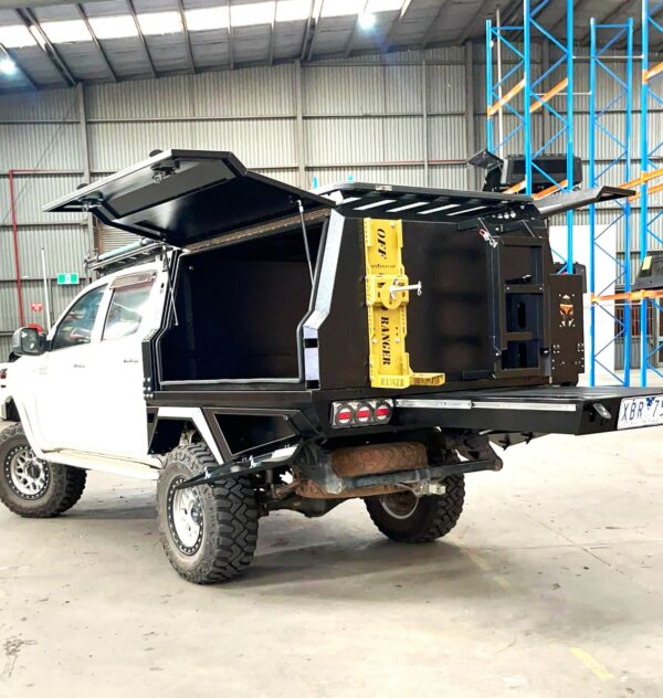 Bushranger Tray Canopy setup - Steel tray 1730 canopy for Hilux - ARMORMAN4X4 - Image 11