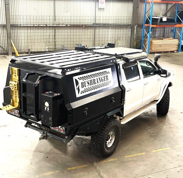 Bushranger Tray Canopy setup - Steel tray 1730 canopy for Hilux - ARMORMAN4X4 - Image 5