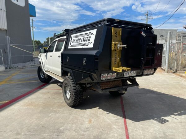 Bushranger Tray Canopy setup - Steel tray 1730 canopy for Hilux - ARMORMAN4X4 - Image 8